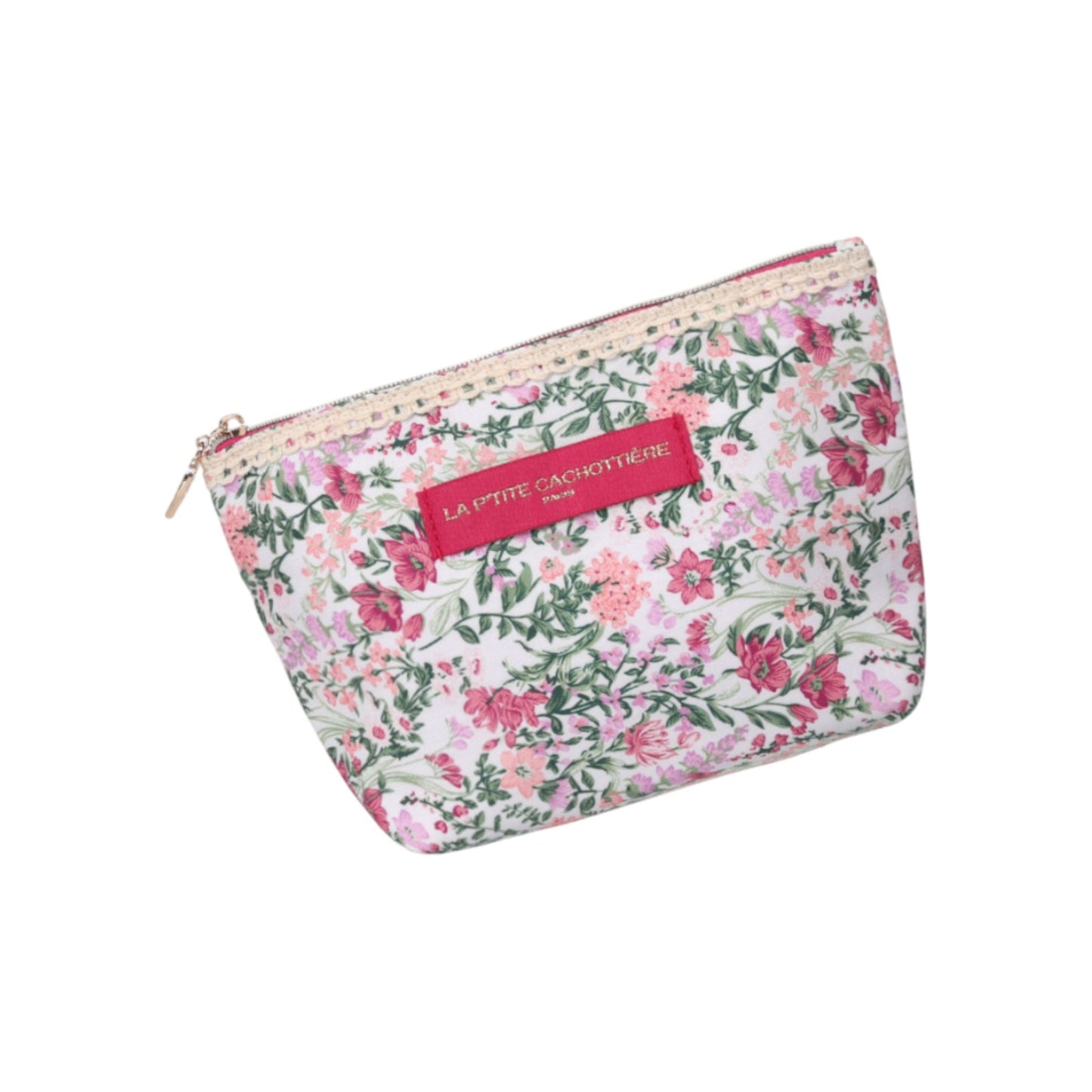 Pochette à frange - Imprimé floraison délicate