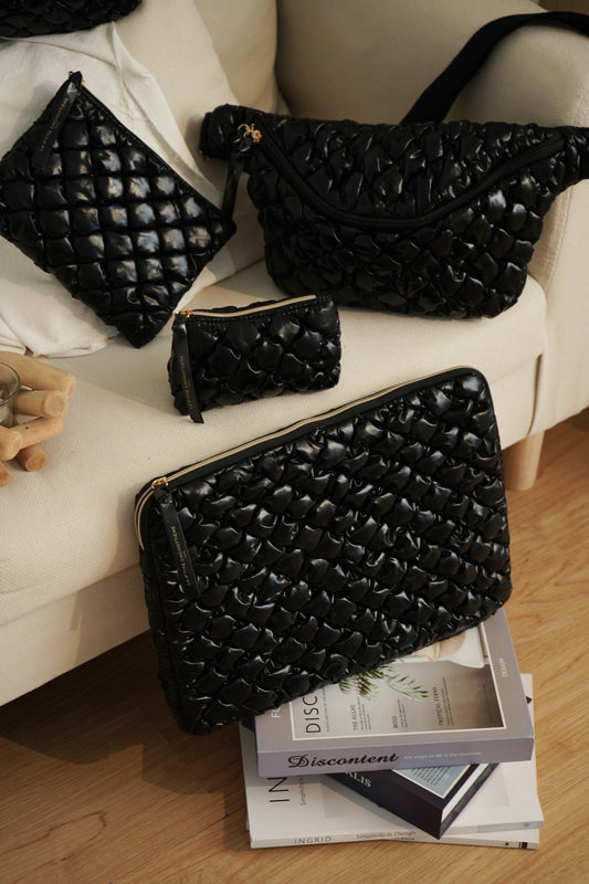 Housse 13/14" - Capiton Moelleux Noir