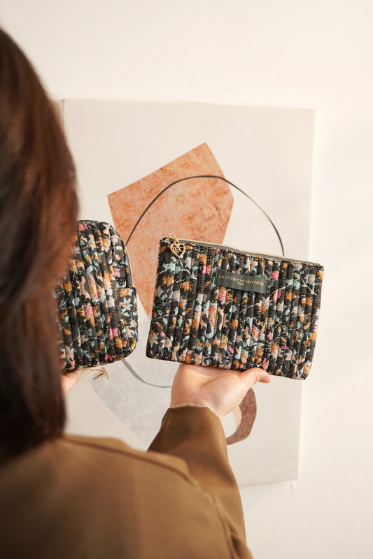 Pochette Classique - Imprimé Floral Nocturne