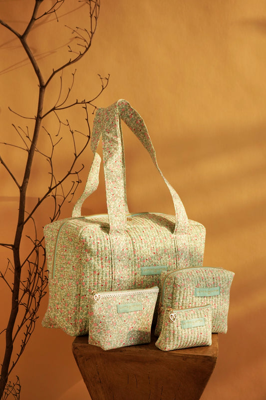 Sac Week-End - Matelassé prairie enchantée