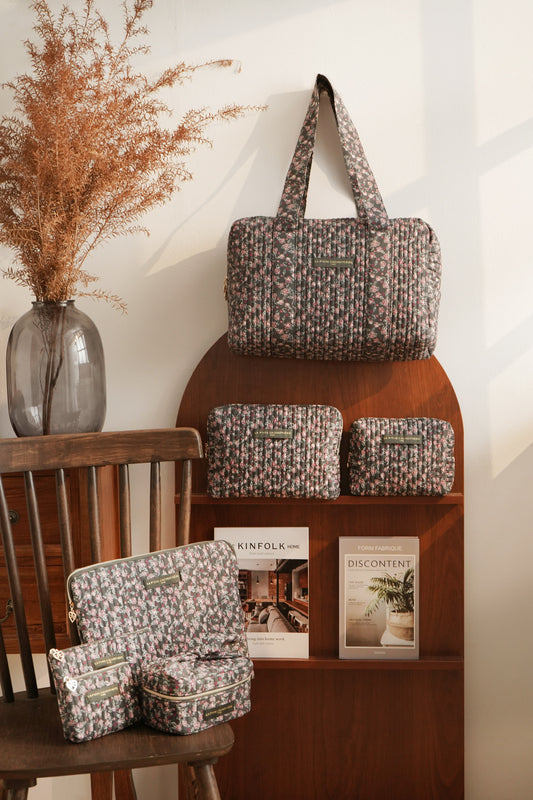 Sac Week-End - Matelassé Baies Dahlia
