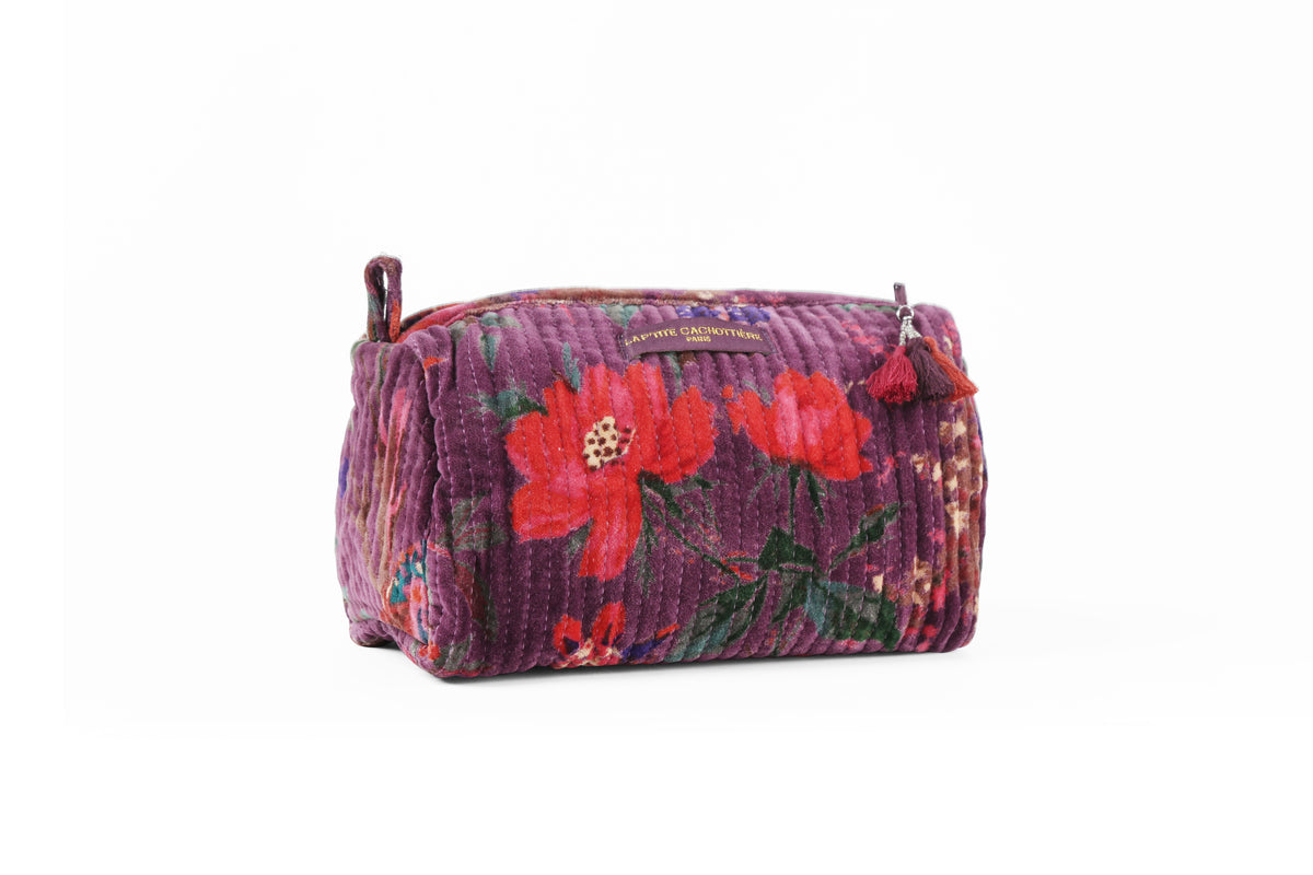 Trousse Velours India - Violet
