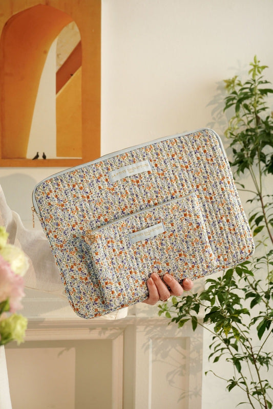 Pochette Plate - Matelassé Iris