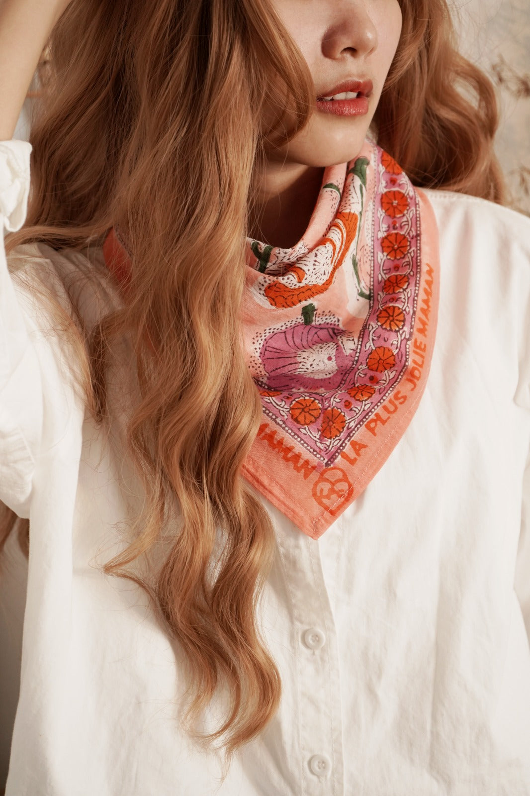 Foulard Coton La Plus Jolie Maman LPC001