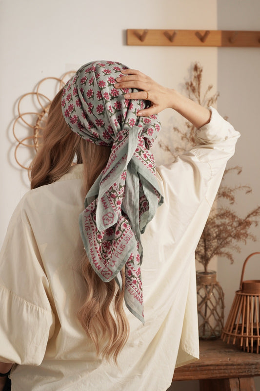 Foulard Coton La Plus Jolie Maman LPC002