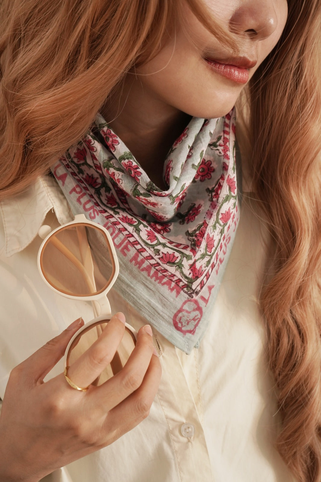Foulard Coton La Plus Jolie Maman LPC002