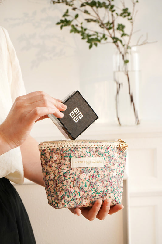 Pochette à frange - Imprimé Harmonie Florale