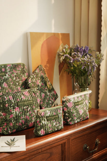 Pochette à frange - Imprimé Rosiers de Nuit