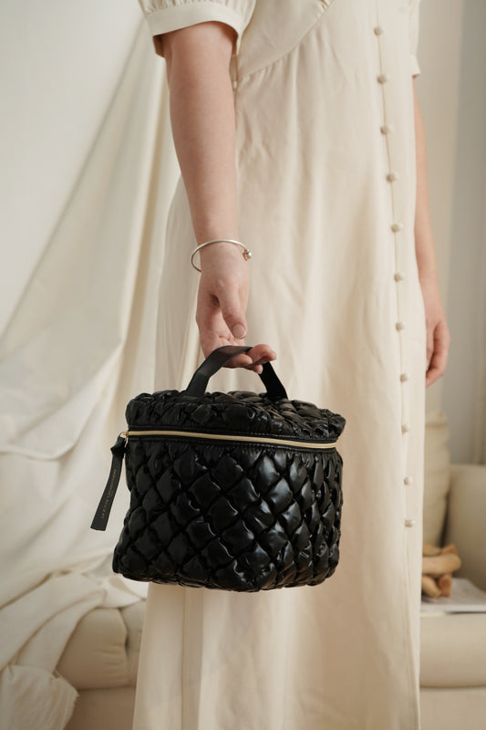 Sac Vanity - Capiton Moelleux Noir