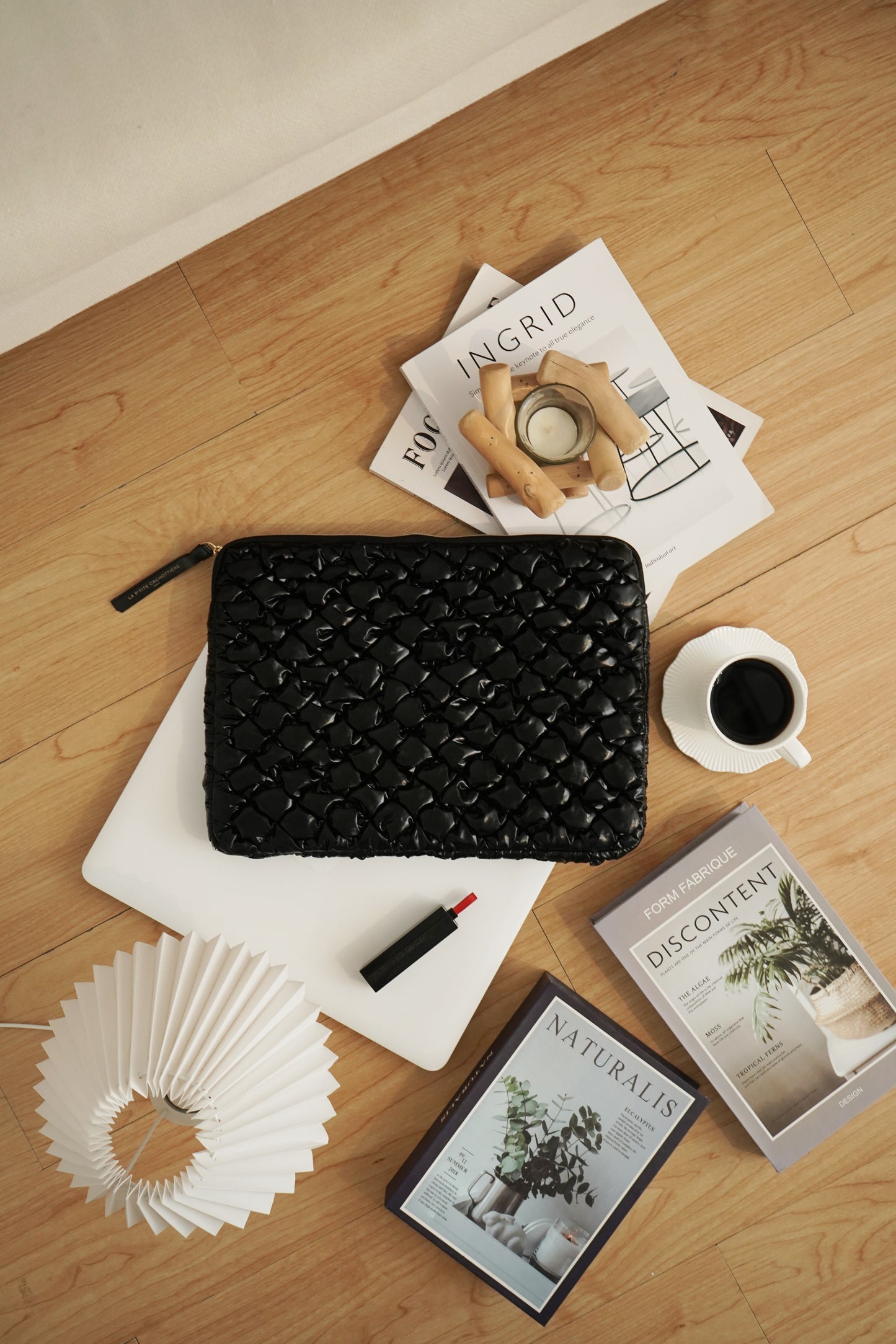 Housse 13/14" - Capiton Moelleux Noir