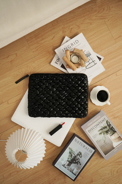 Housse 13/14" - Capiton Moelleux Noir