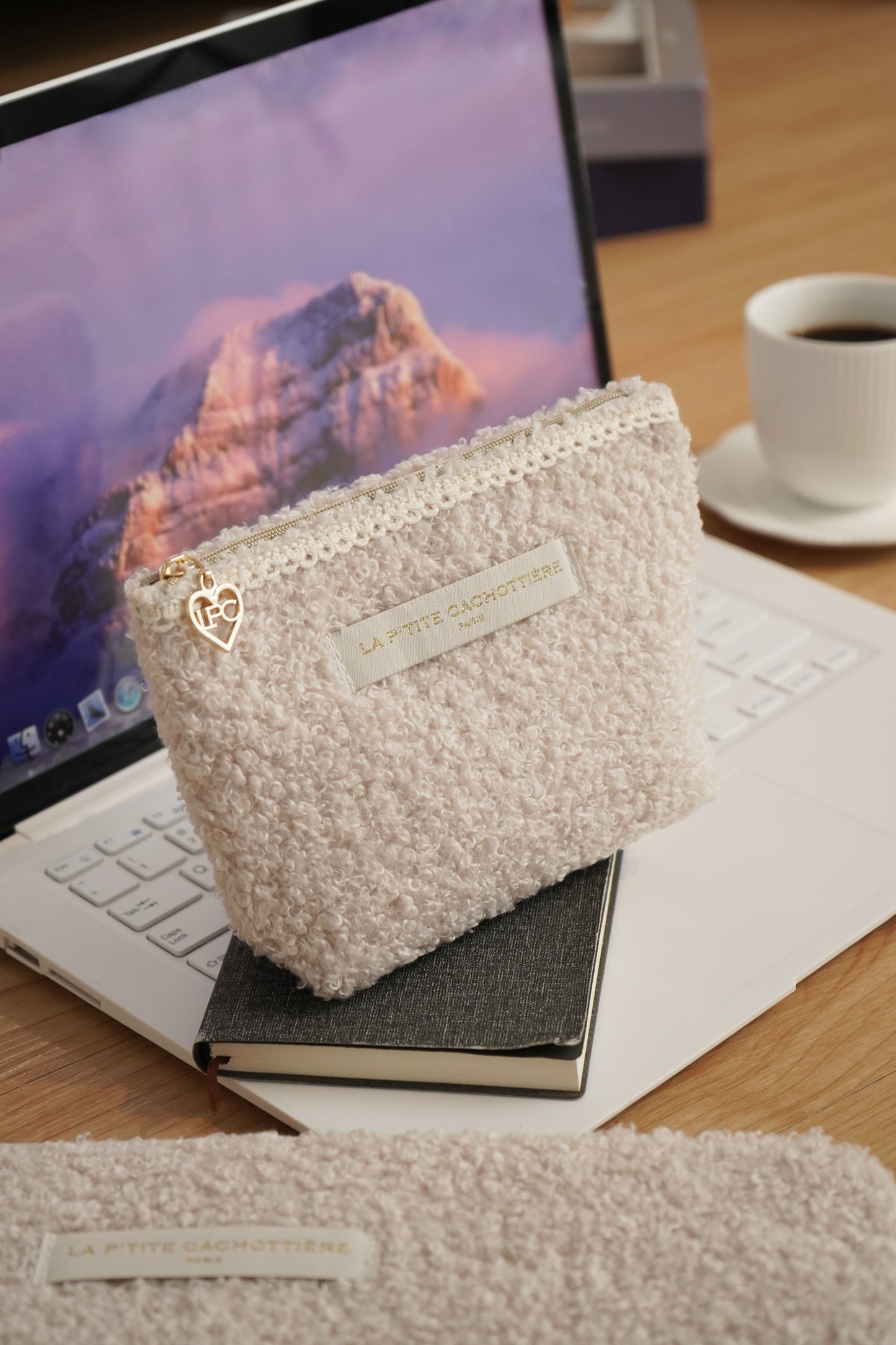 Pochette à frange - Moumoute Ecru