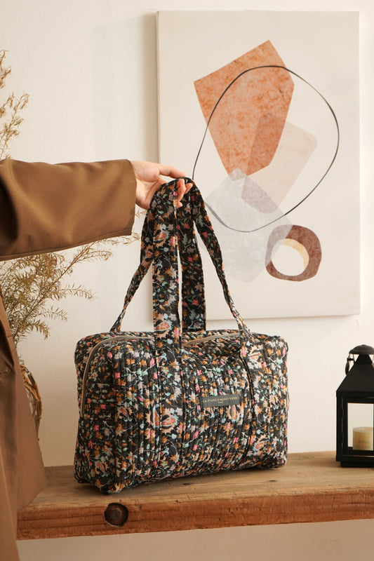 Sac Week-End - Imprimé Floral Nocturne