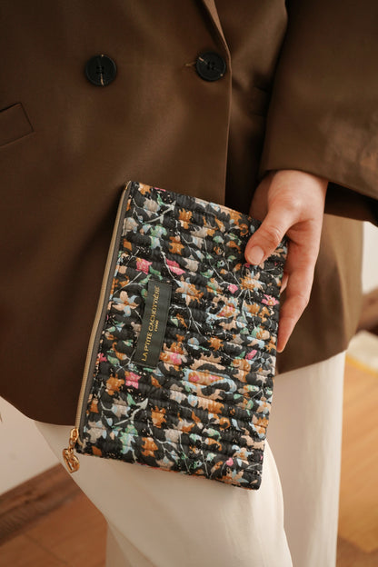 Pochette Classique - Imprimé Floral Nocturne