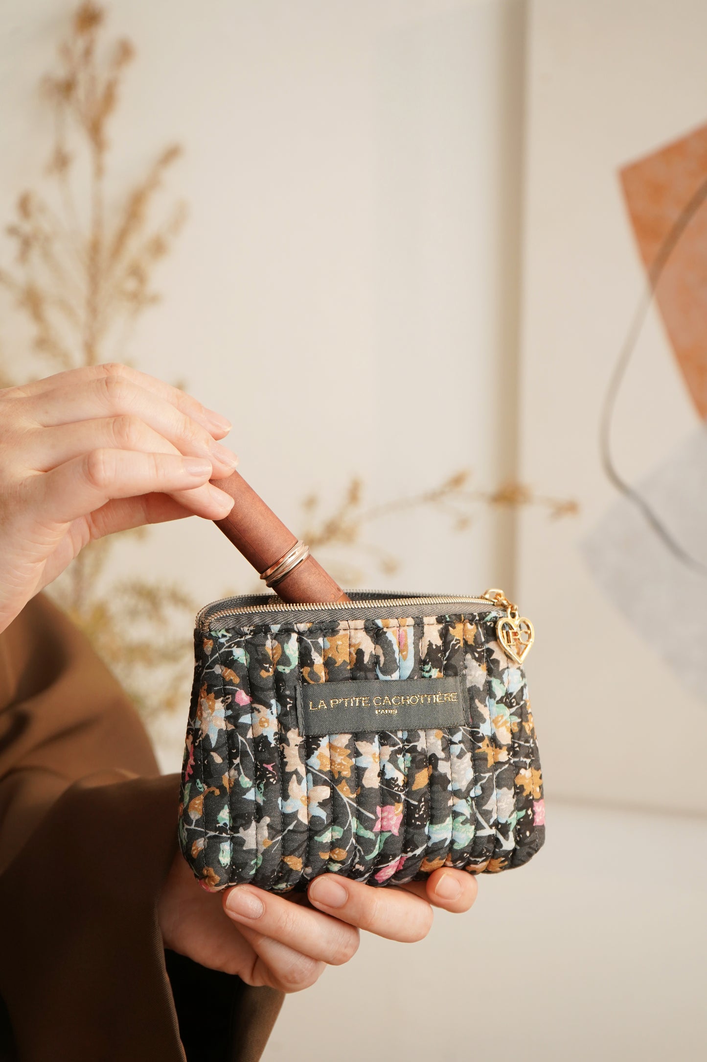 Porte-monnaie - Imprimé Floral Nocturne