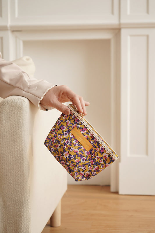 Pochette à frange - Imprimé Champs Dorés