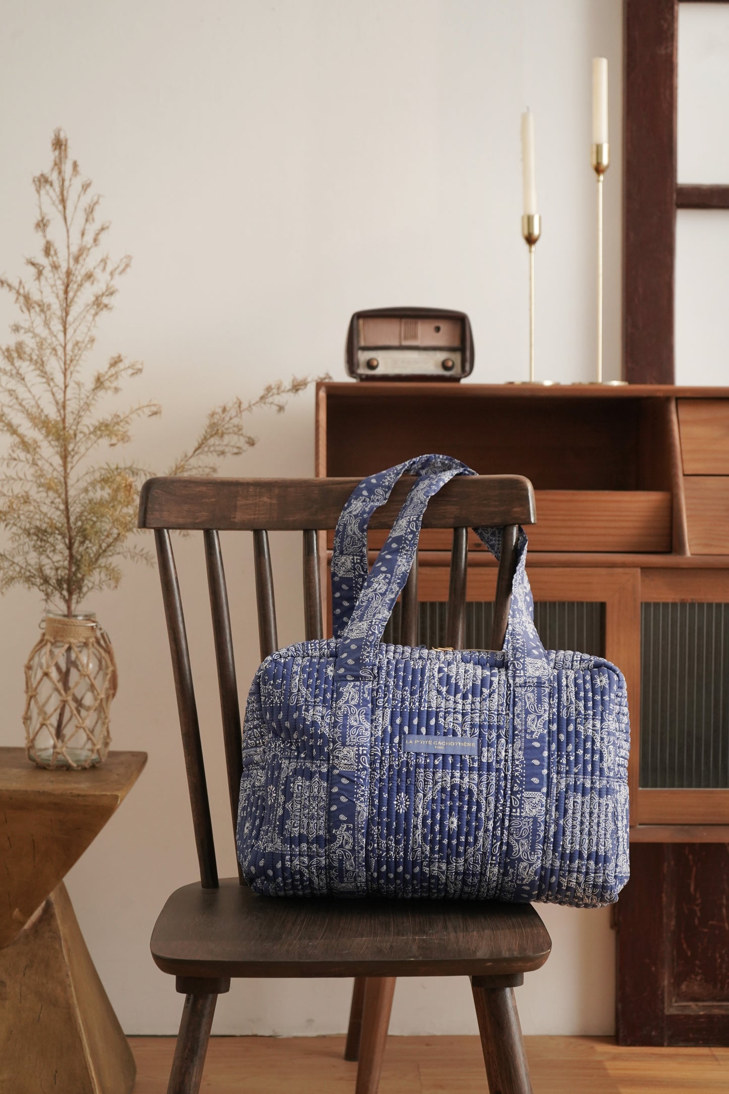 Sac Week-End - Imprimé Bandana Indigo