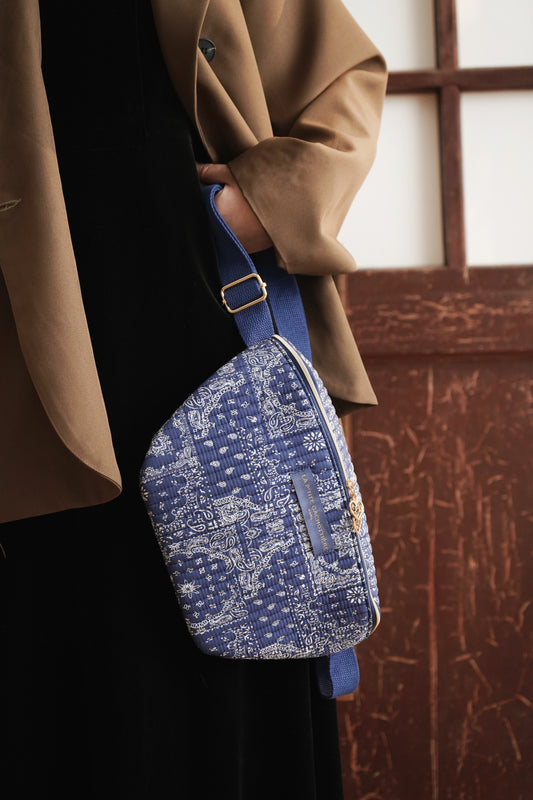 Sac Banane - Imprimé Bandana Indigo