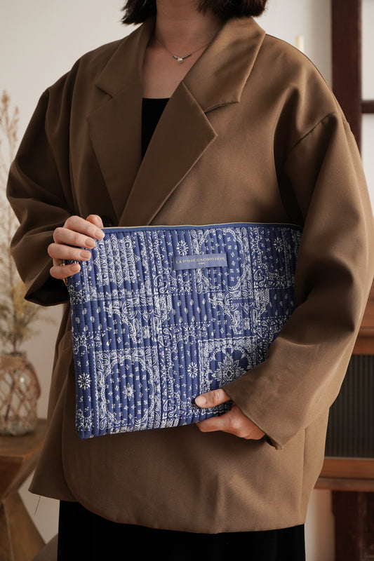 Housse 13/14" - Imprimé Bandana Indigo