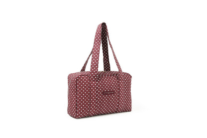 Sac Week-End - Matelassé Pois Figue