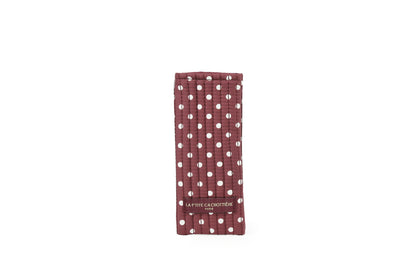 Etui à lunettes - Matelassé Pois Figue