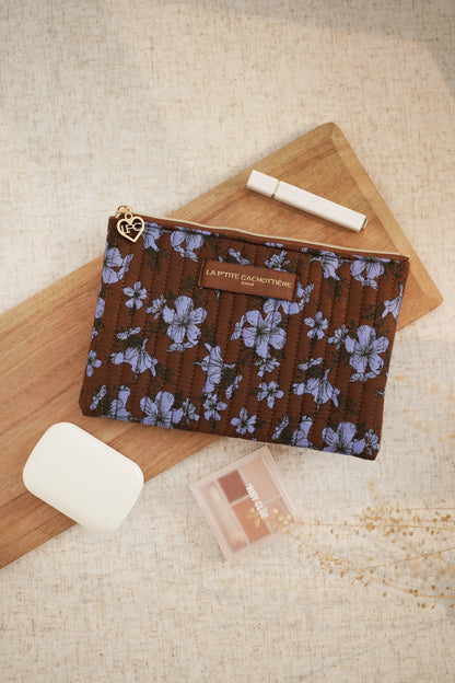 Pochette Plate - Matelassé Bleuet