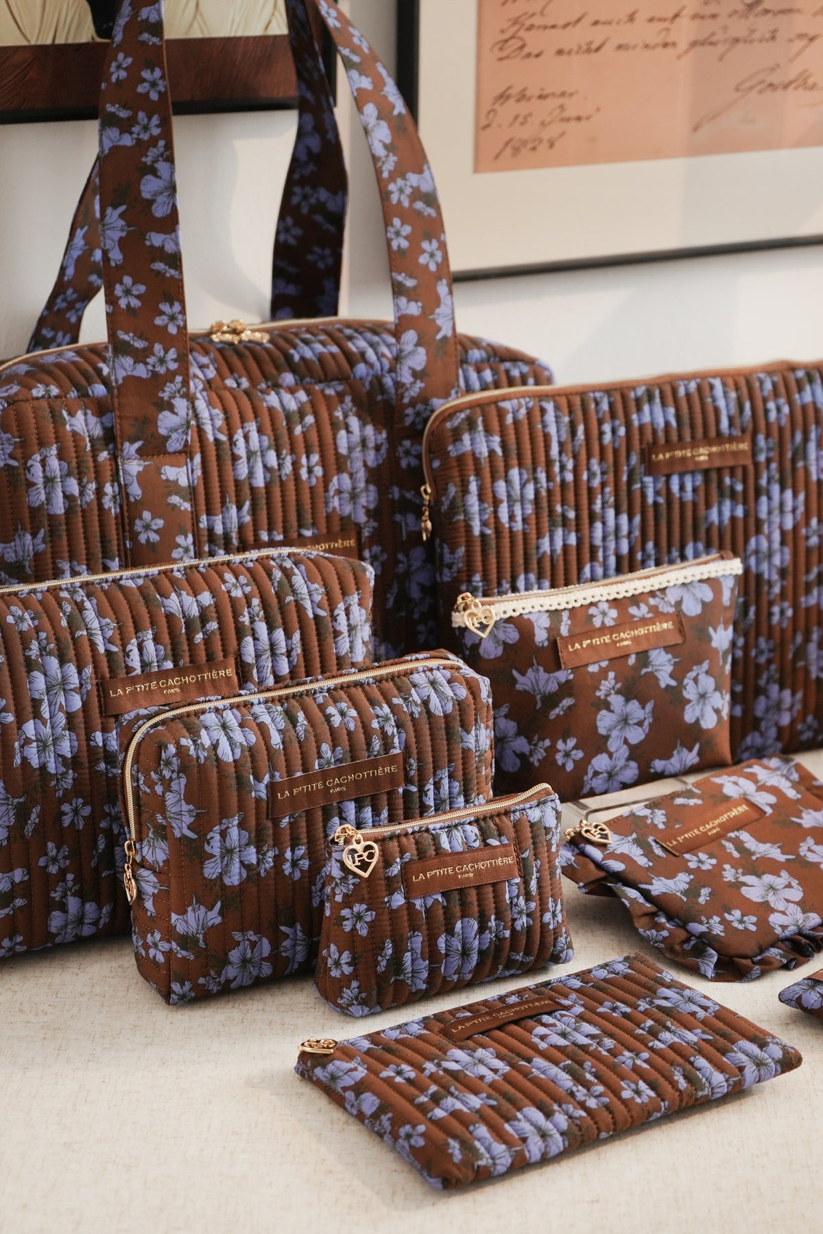 Sac Week-End - Matelassé Bleuet