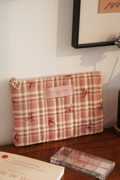 Pochette Plate - Matelassé Pivoine