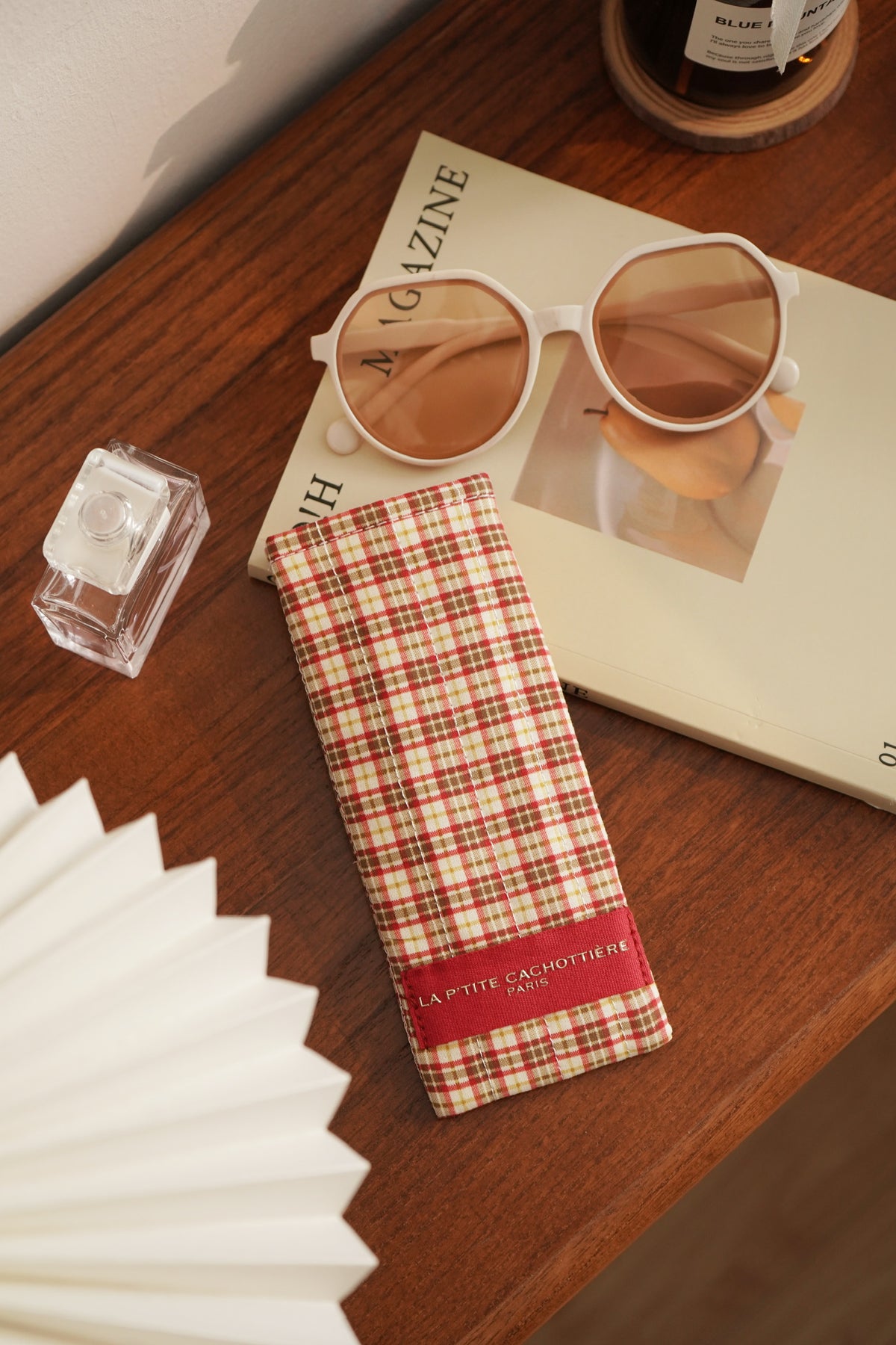 Etui à lunettes - Matelassé Rubis