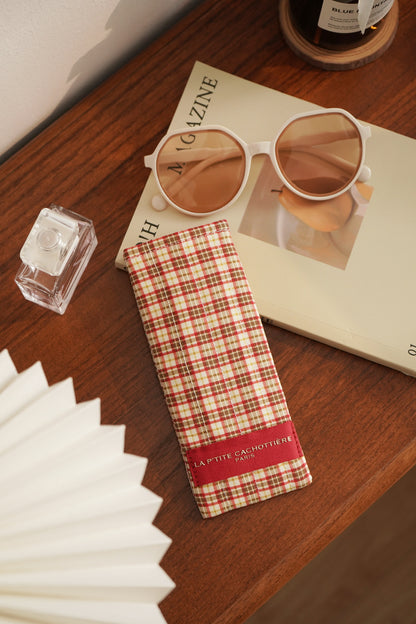 Etui à lunettes - Matelassé Rubis