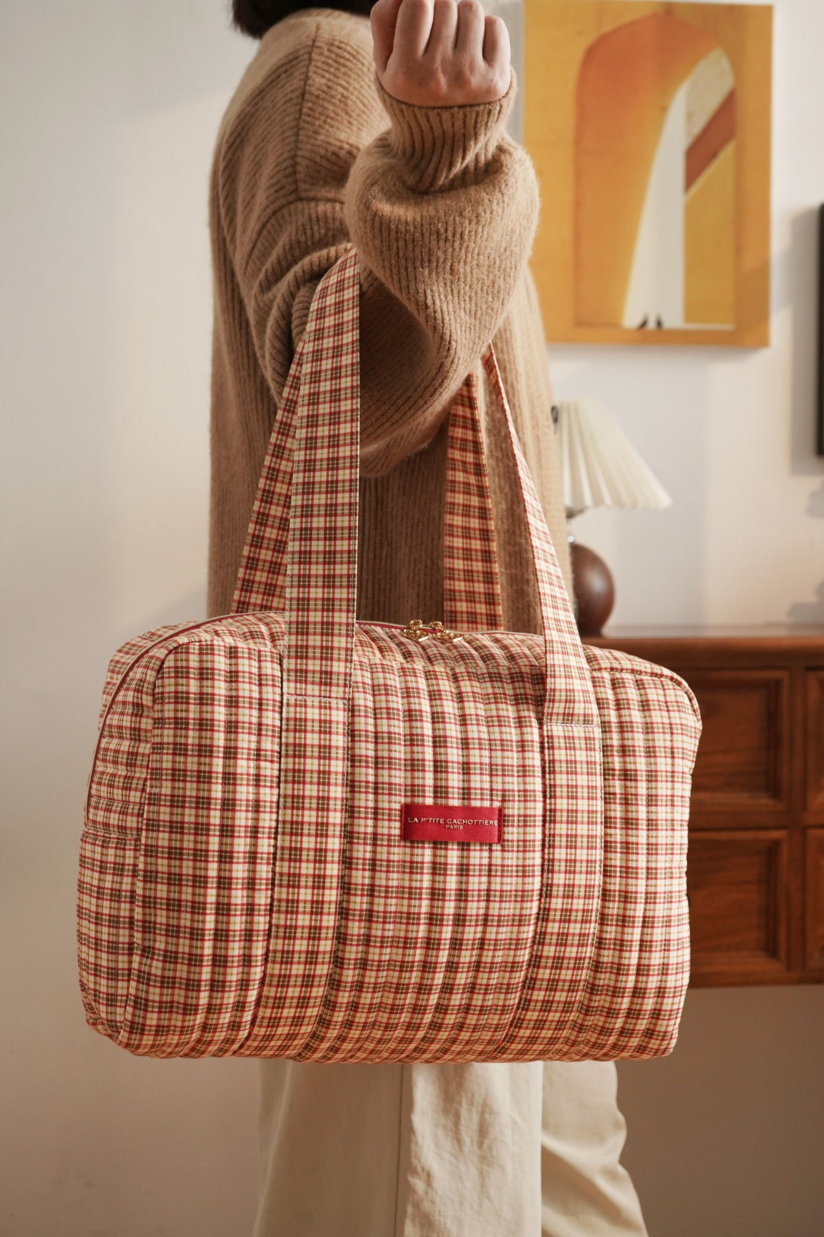 Sac Week-End - Matelassé Rubis