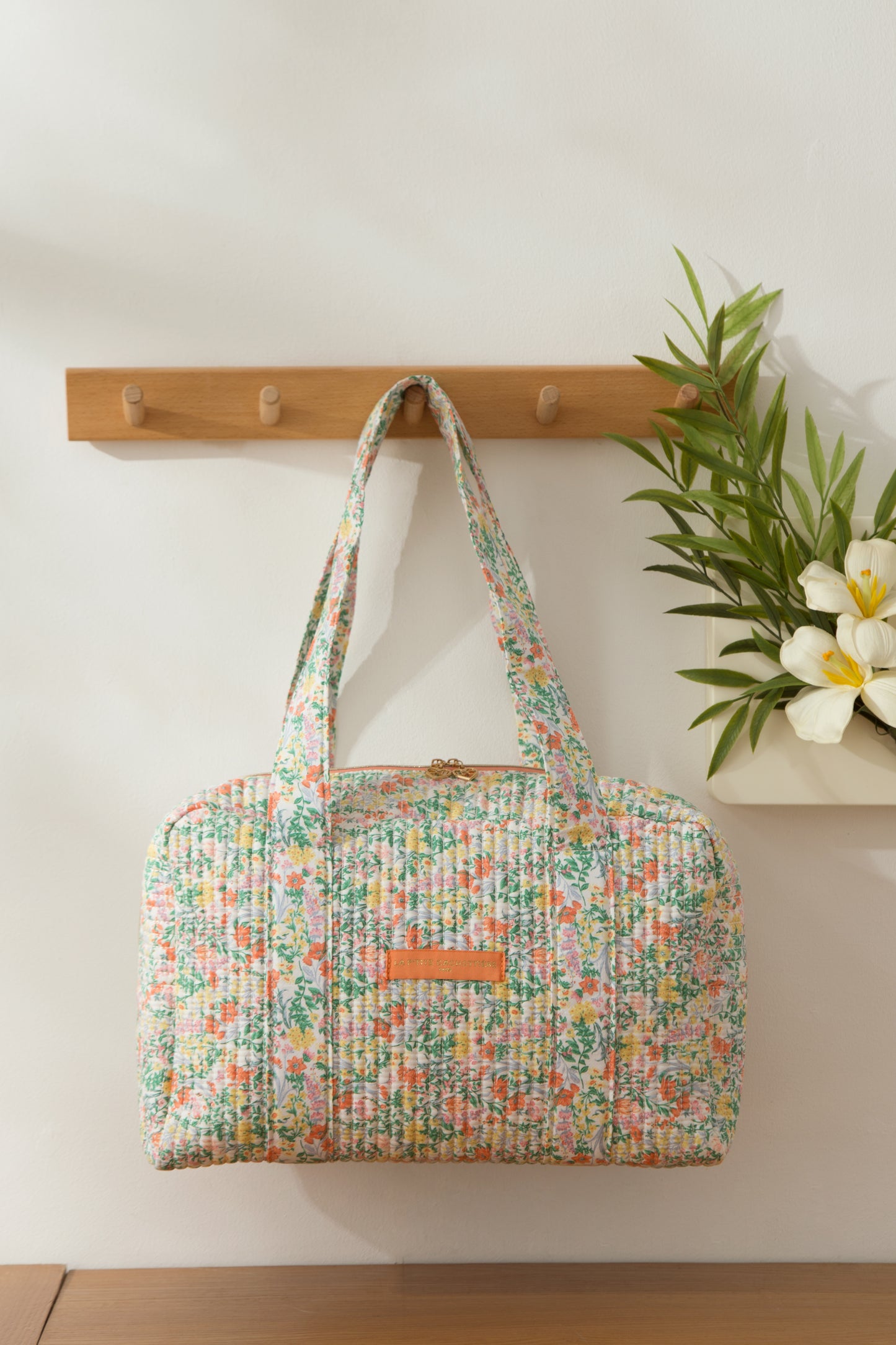 Sac Week-End - Matelassé jardin d’aquarelle