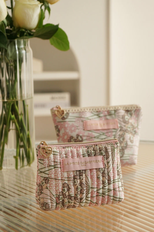 Pochette à frange - Imprimé éveil botanique