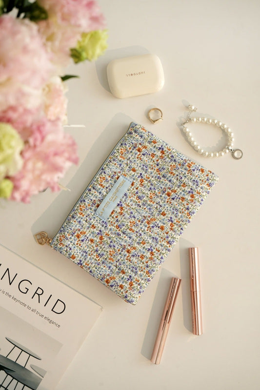 Pochette Plate - Matelassé Iris